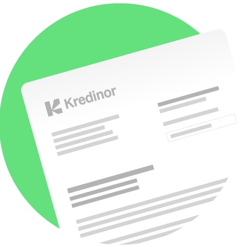 illustration of a letter from kredinor